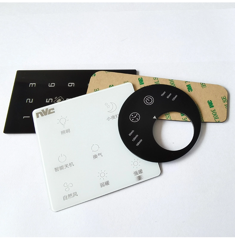 Custom 3m467 Waterproof Adhesive Membrane Switch Membrane Keyboards and Button Panel Economical Custom Membrane Switch Button Panel with Transparent LCD Screen
