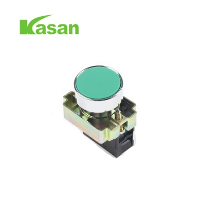 Xb2-Ba31 22mm 1 緑モメンタリ押しボタン スイッチ、通常非開、スプリング リターン ワイヤ押しボタン